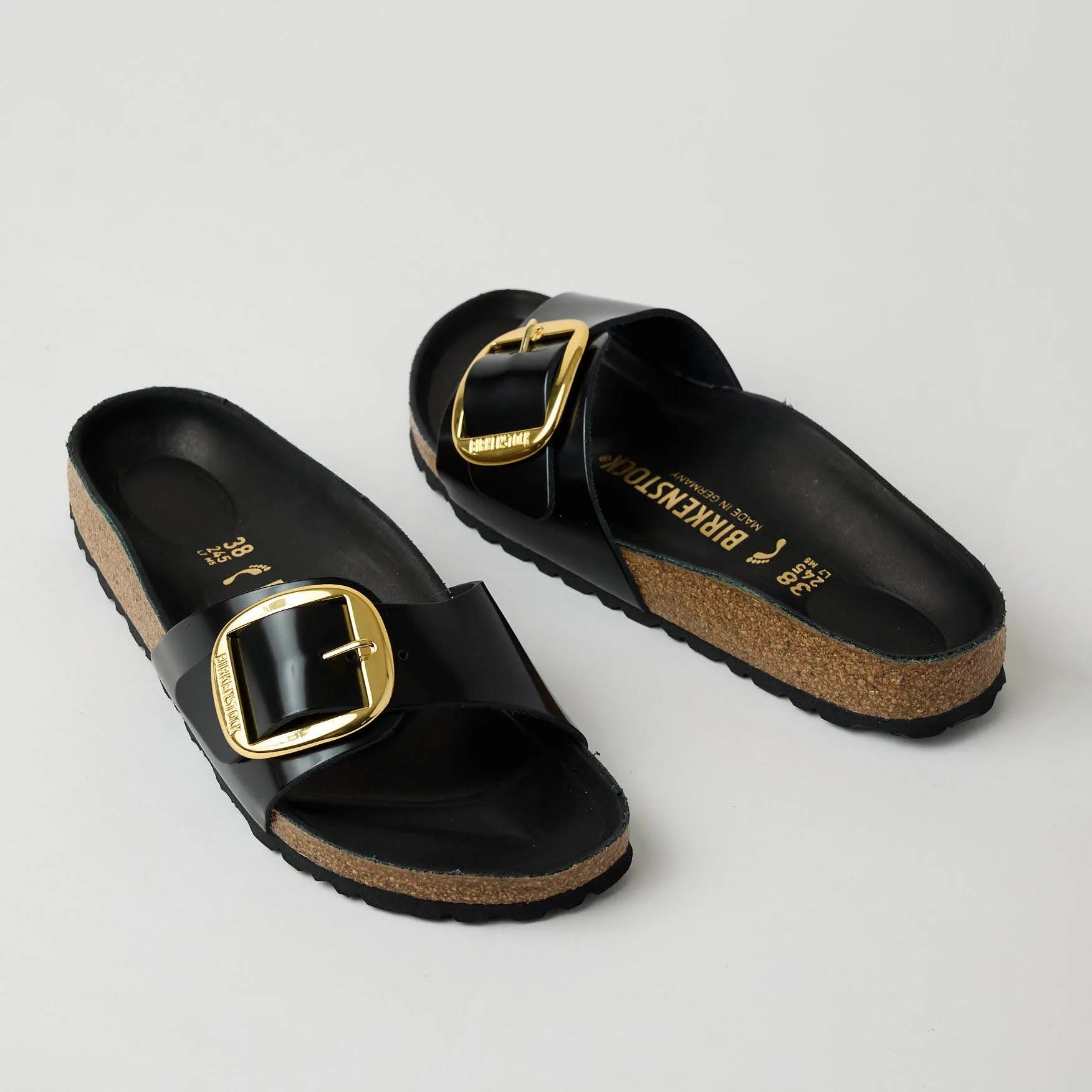 Birkenstock Madrid Black Patent Leather Sandals