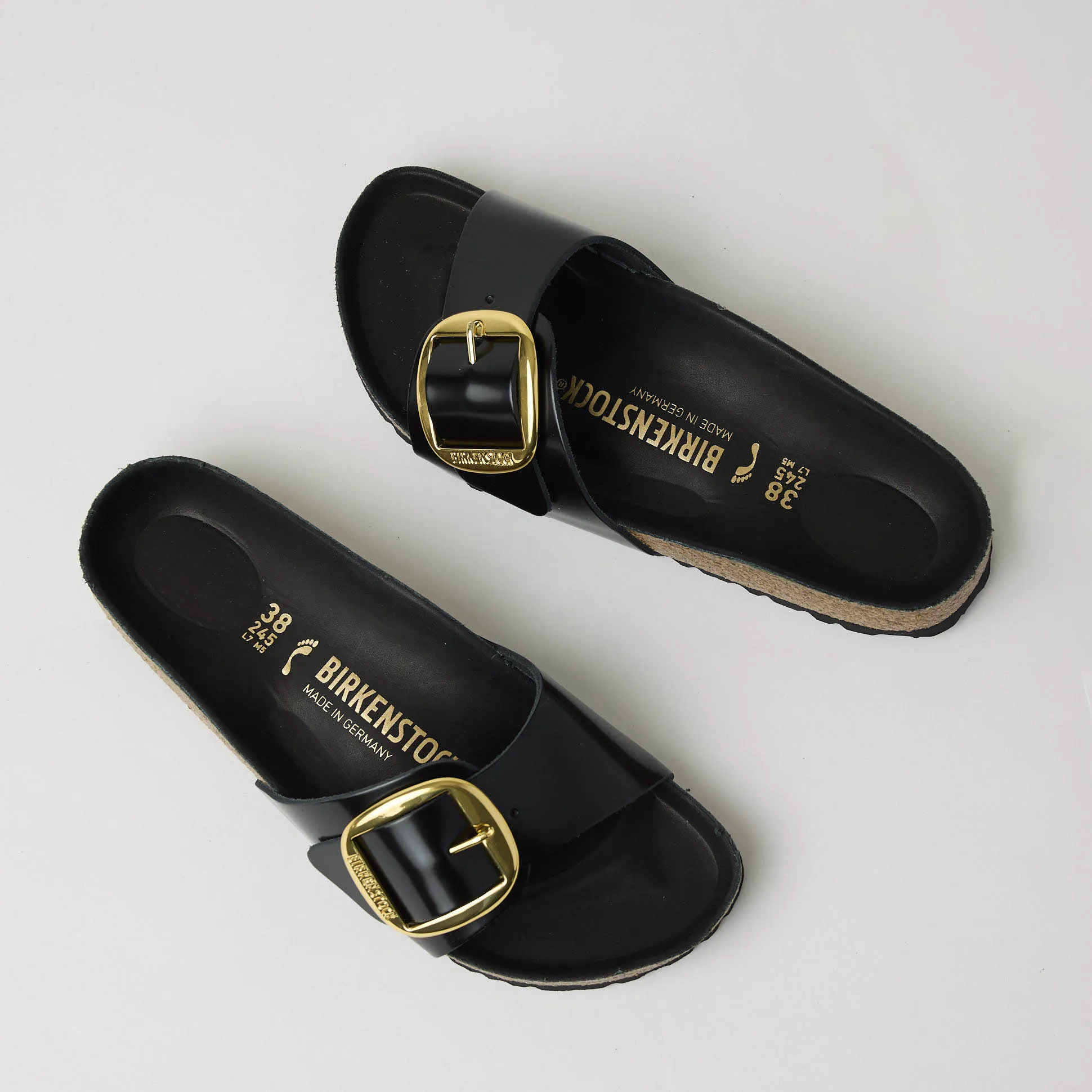 Birkenstock Madrid Black Patent Leather Sandals