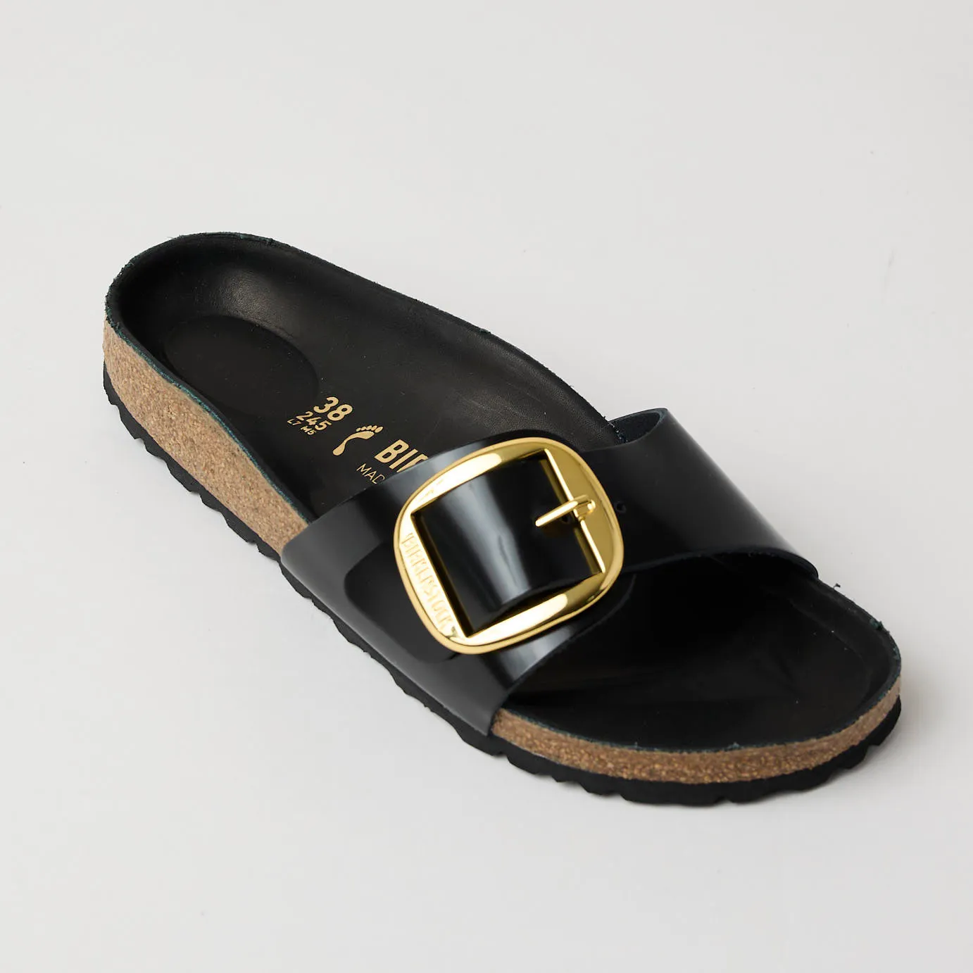 Birkenstock Madrid Black Patent Leather Sandals