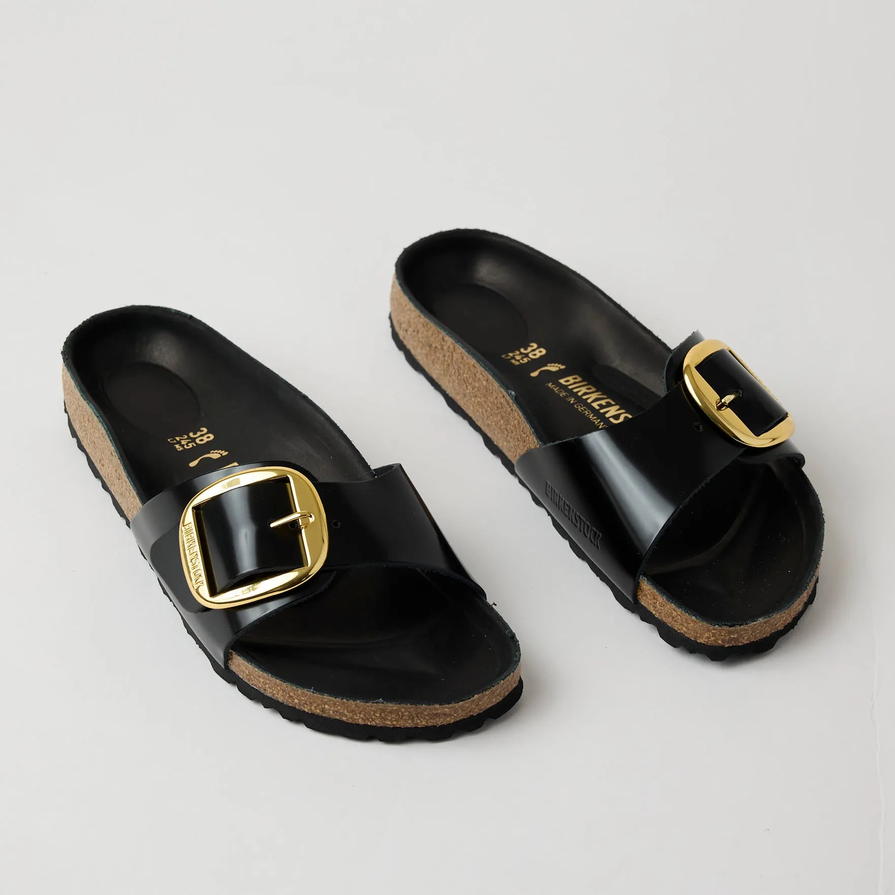Birkenstock Madrid Black Patent Leather Sandals