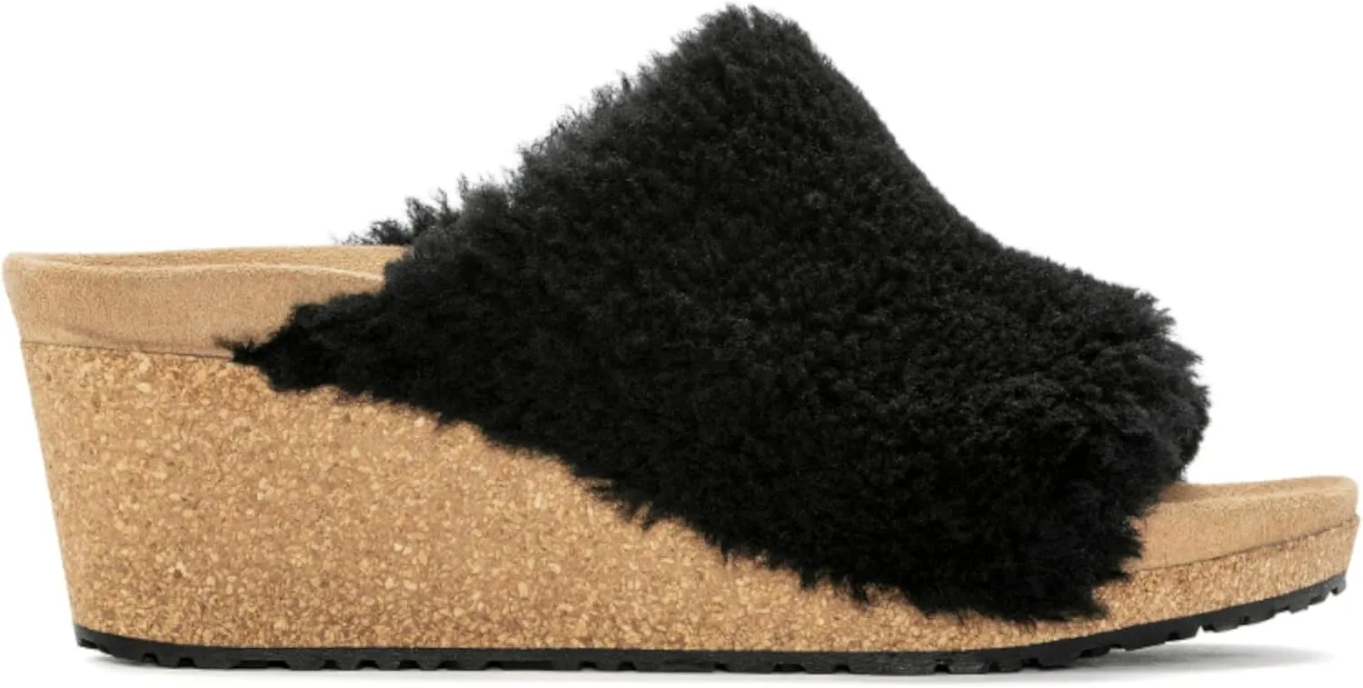 Birkenstock Papillio Namica Sherling Wedge Sandal