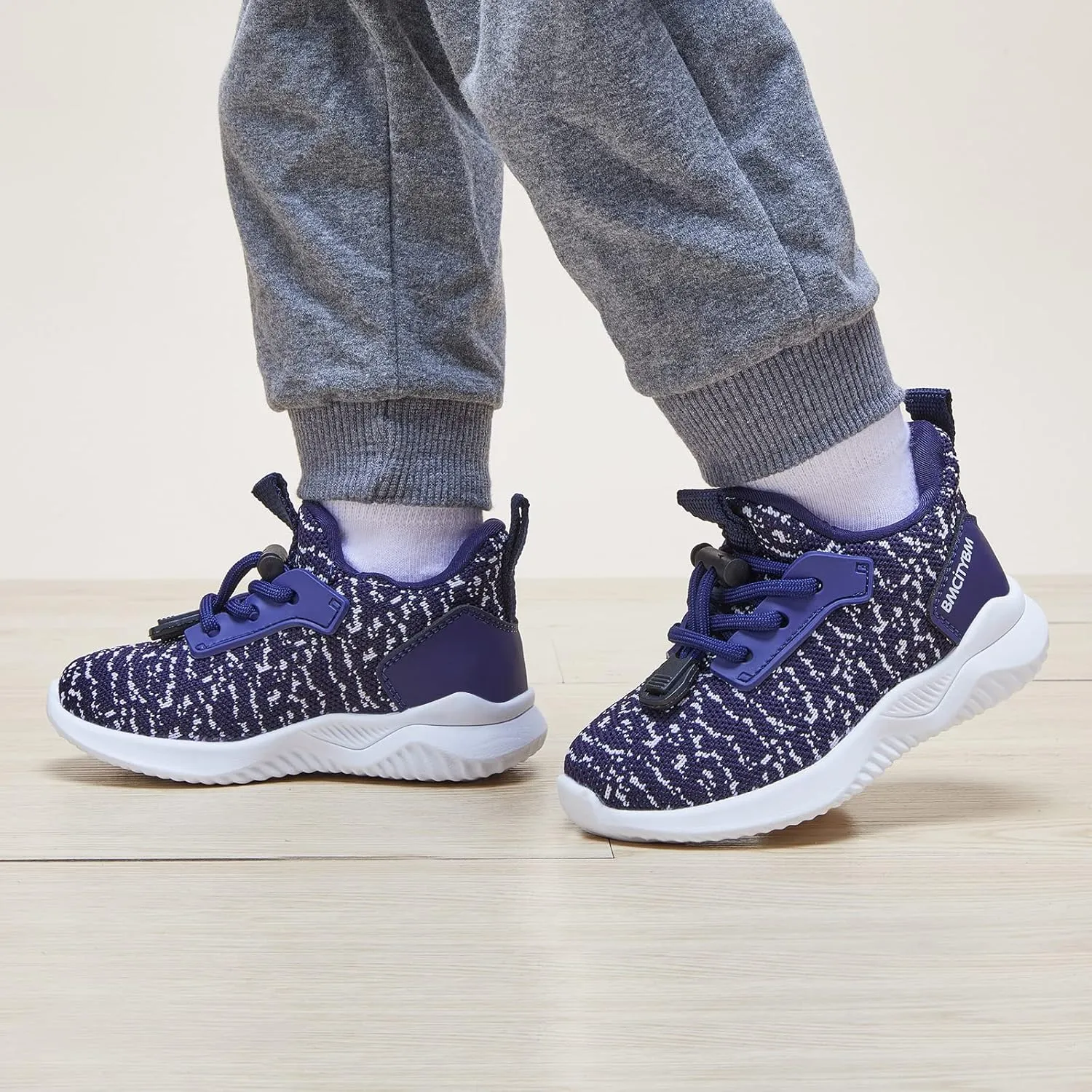 BMCiTYBM Toddler Shoes Boys Girls Barefoot Walking Shoes Breathable Mesh Sneakers Tennis Slip on