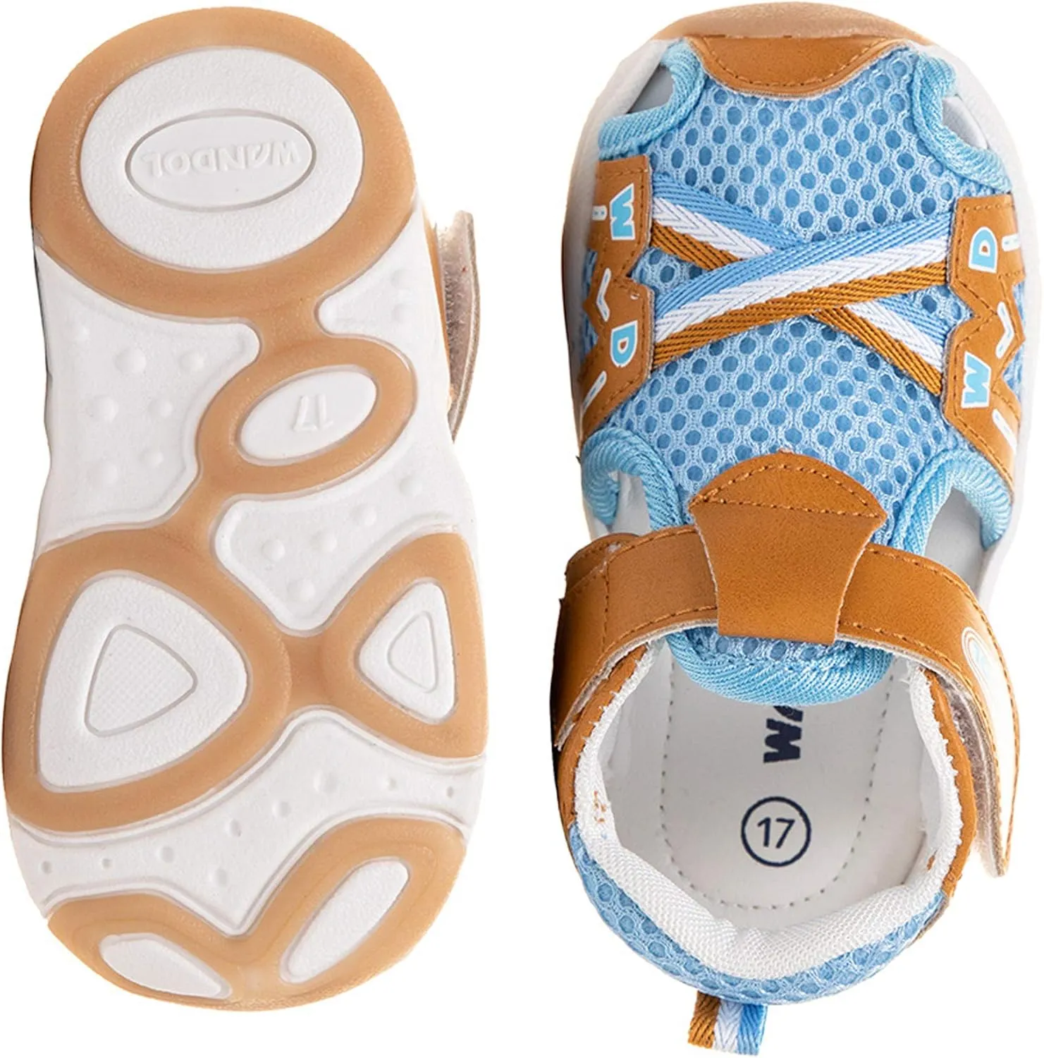 Boys Girls Athletic Sandals Outdoor Breathable Closed- Toe Sports Sandals