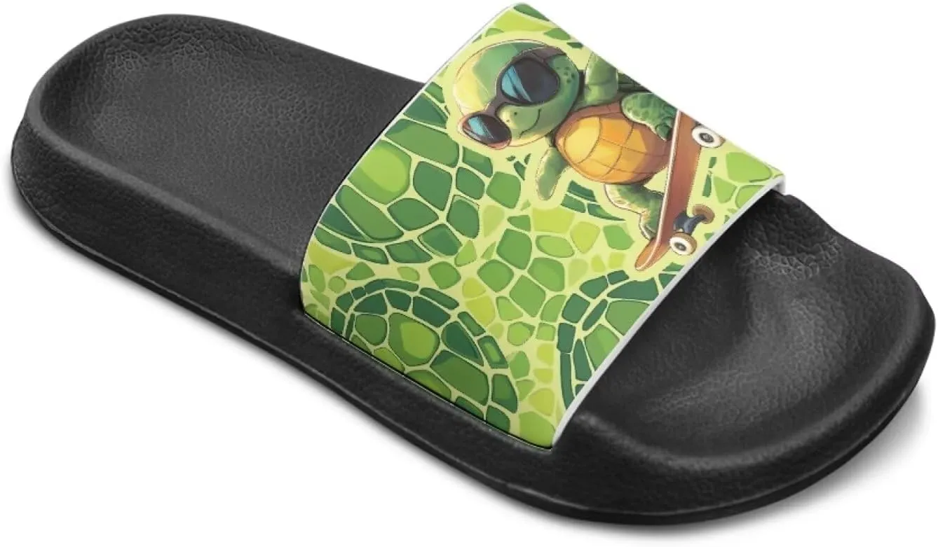 Boys Girls Slip On Slippers Cartoon Open Toe Design Comfortable Living Room Sandals for Beach Days Funny
