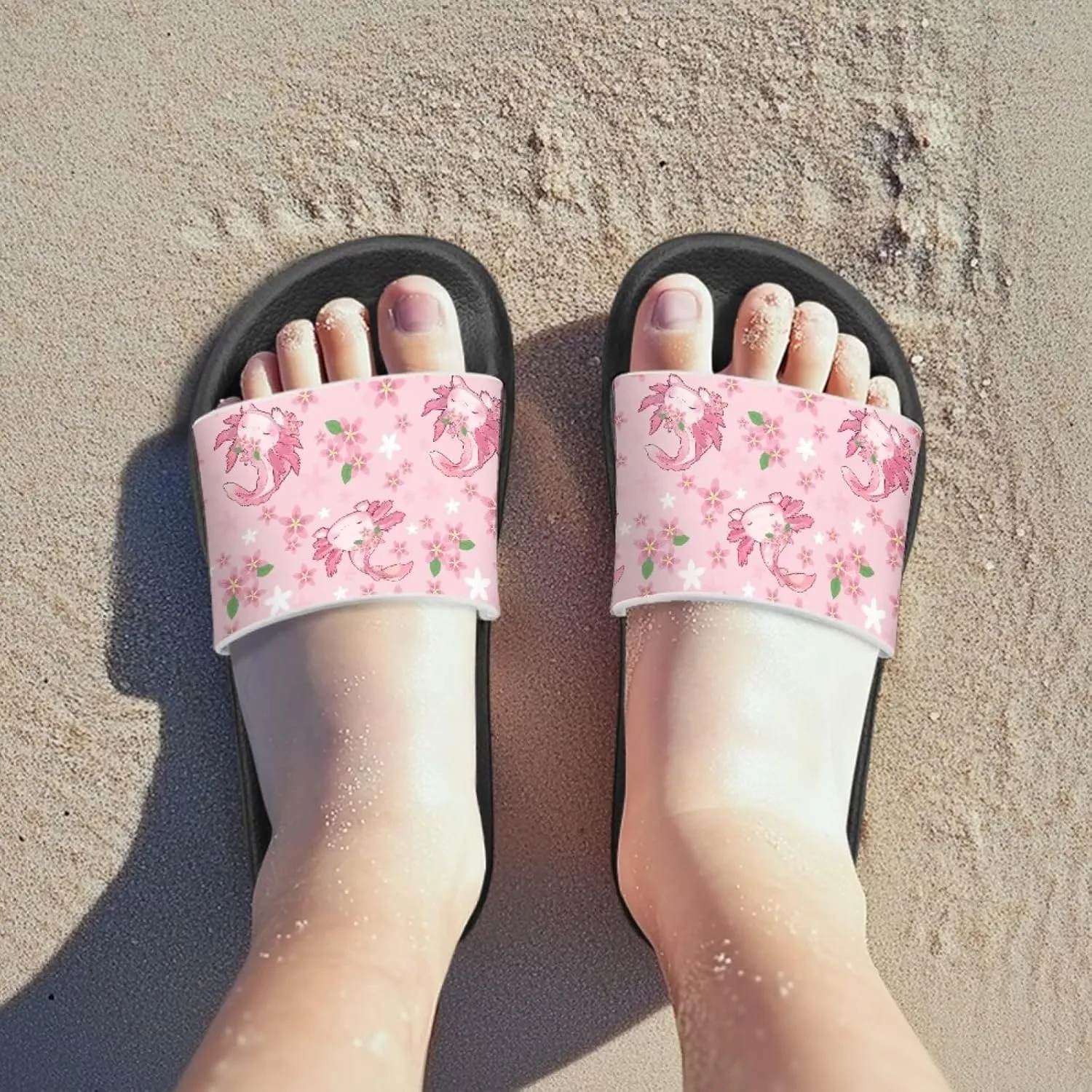 Boys Girls Slip On Slippers Cartoon Open Toe Design Comfortable Living Room Sandals for Beach Days Funny