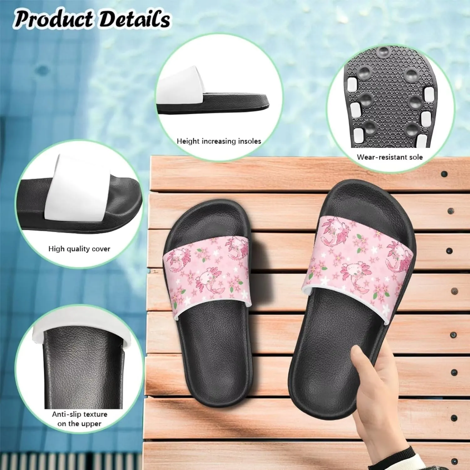 Boys Girls Slip On Slippers Cartoon Open Toe Design Comfortable Living Room Sandals for Beach Days Funny