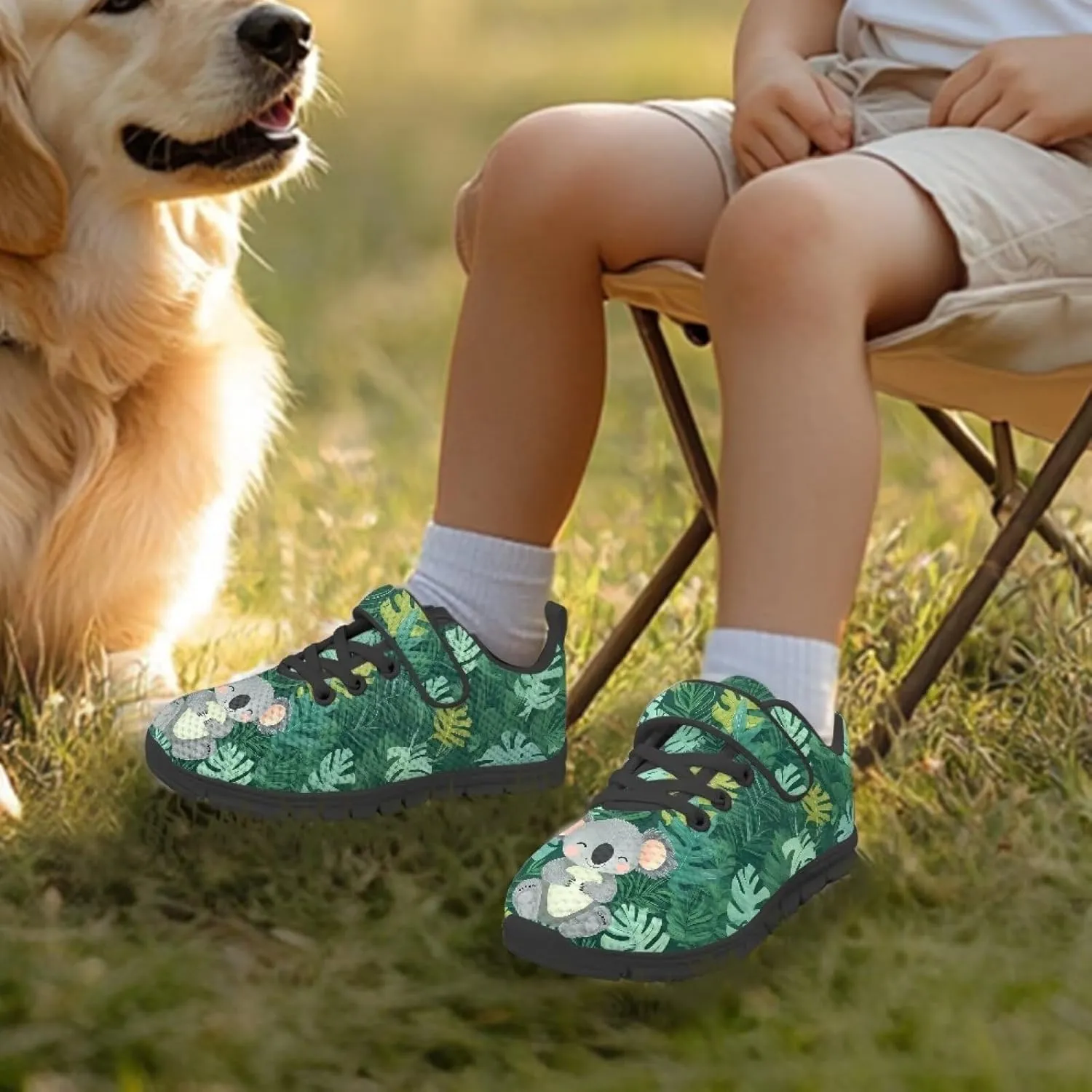 Boys Running Shoes Non-Slip Girls Slip On Shoes Lightweight Comfortable