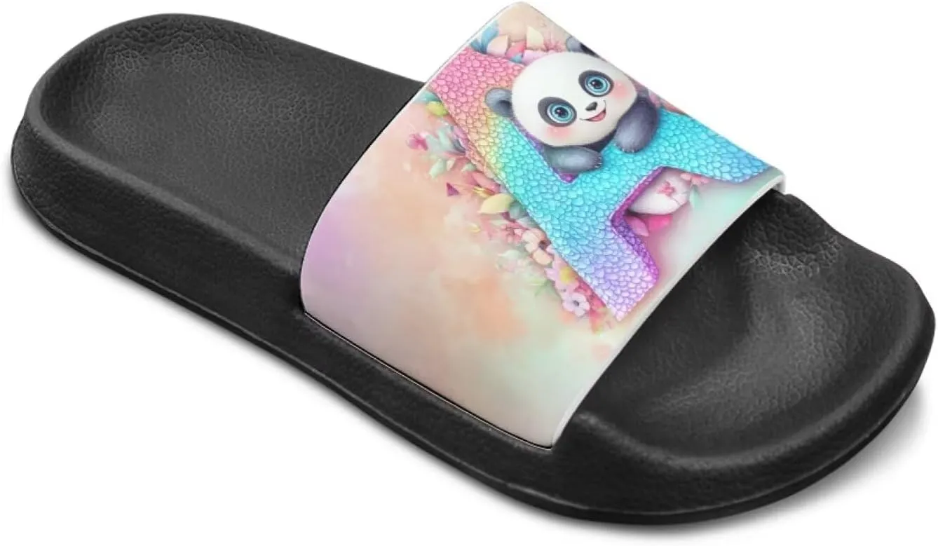 Boys Slip On Sandals Kids Slides Unisex Slides Boys Comfortable Slippers Non-slip Shower Shoes House Fashion Thick for Indoor & Outdoor Gifts