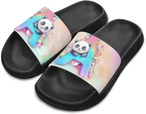 Boys Slip On Sandals Kids Slides Unisex Slides Boys Comfortable Slippers Non-slip Shower Shoes House Fashion Thick for Indoor & Outdoor Gifts