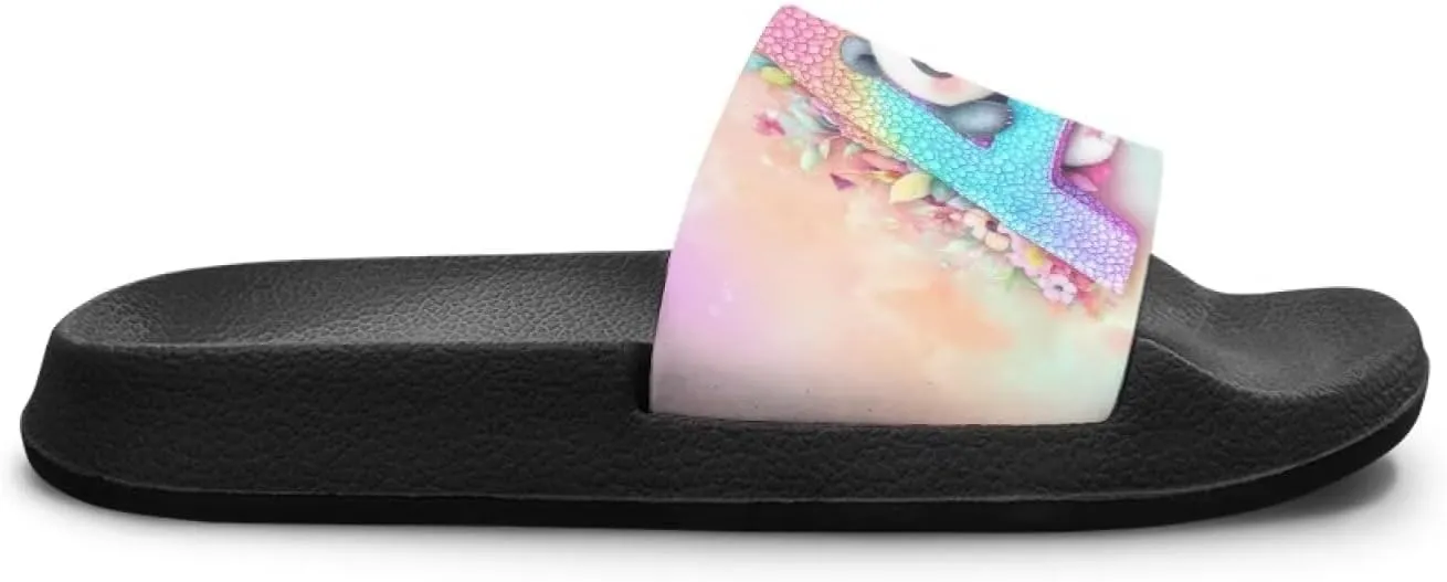 Boys Slip On Sandals Kids Slides Unisex Slides Boys Comfortable Slippers Non-slip Shower Shoes House Fashion Thick for Indoor & Outdoor Gifts