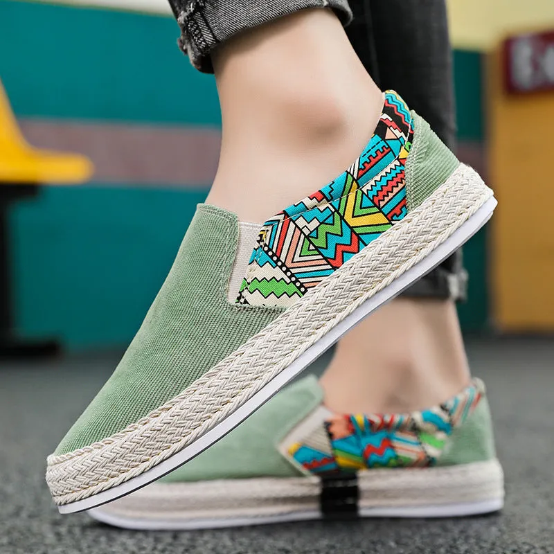 Breathable casual slip-on canvas board