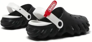 Breathable Hollow Design Men's Garden Clogs - Comfortable Slip-On Couple Beach Shoes