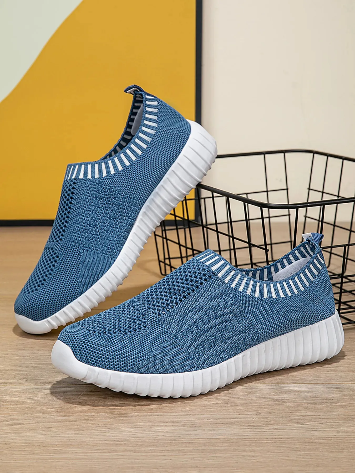 Breathable Knit Slip-On Athletic
