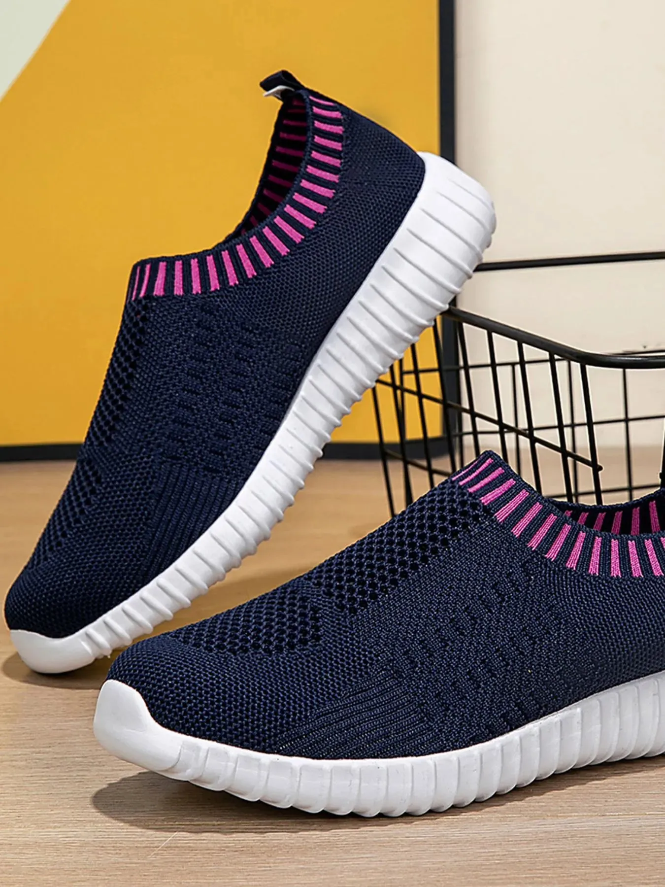 Breathable Knit Slip-On Athletic
