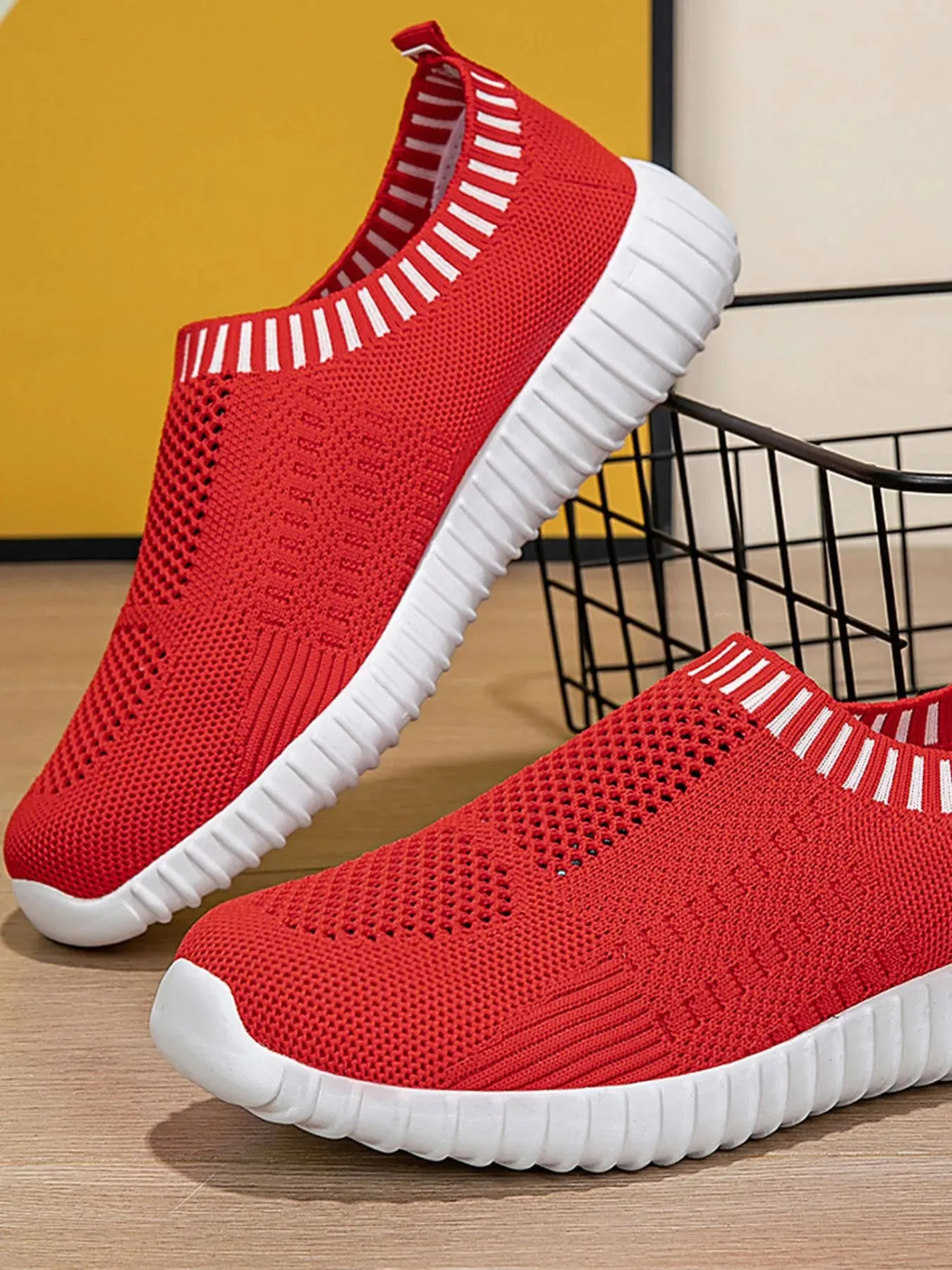 Breathable Knit Slip-On Athletic
