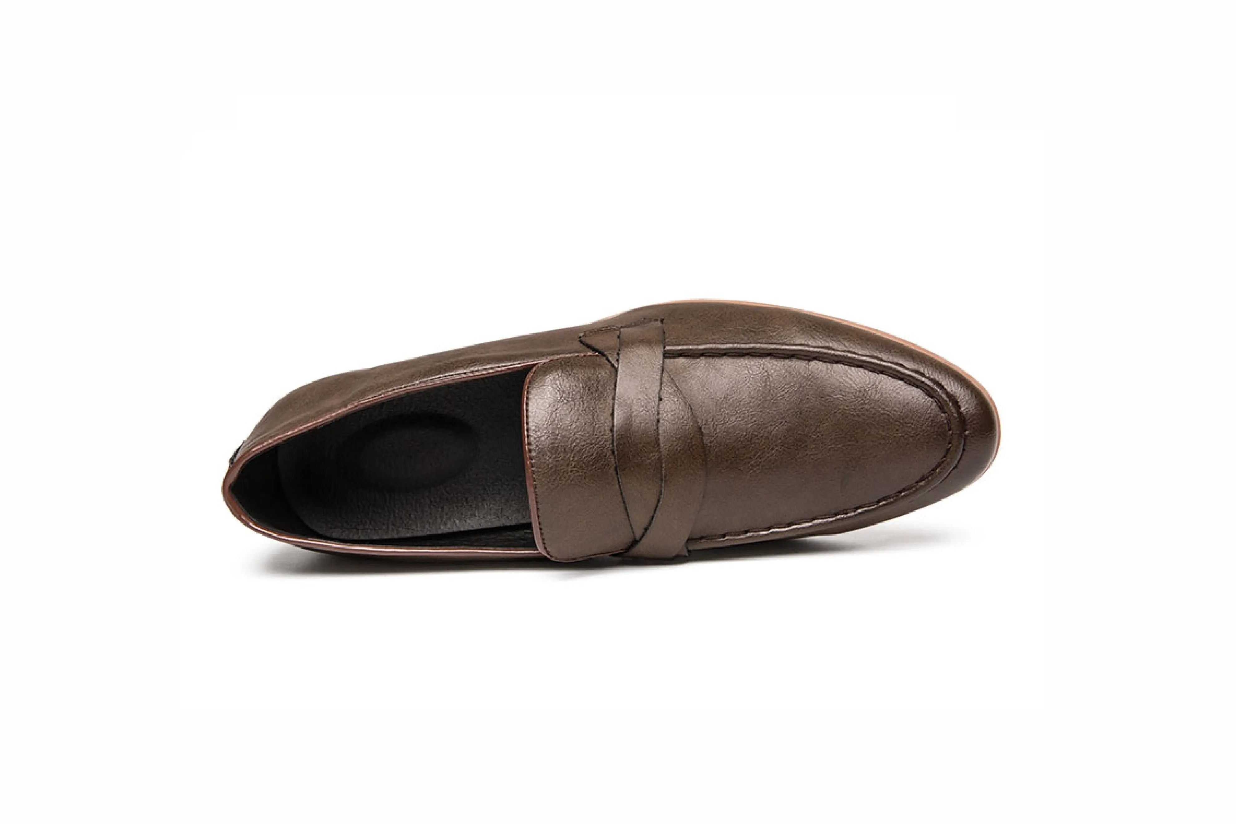 Breathable Slip-On Leather Boat Shoes