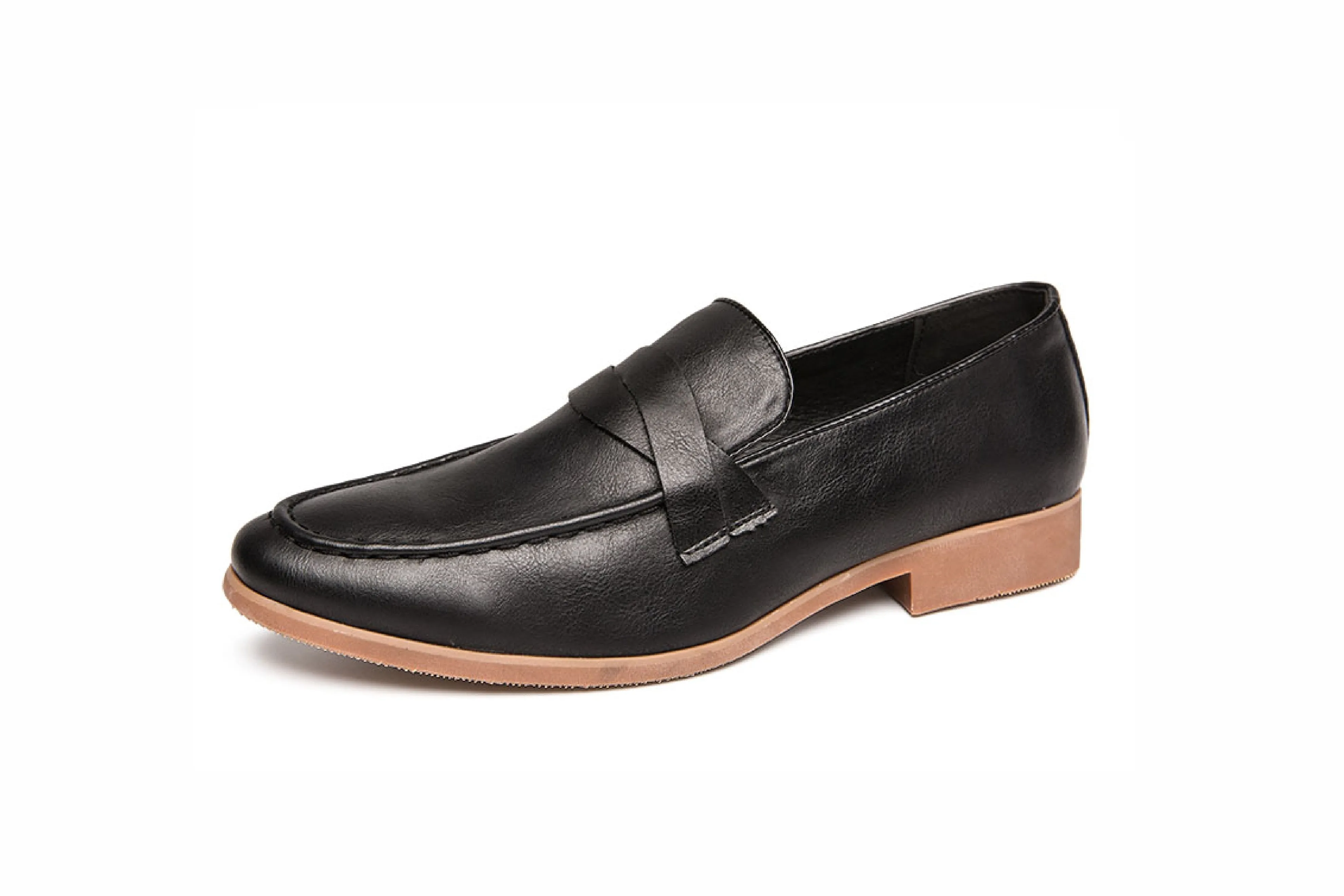 Breathable Slip-On Leather Boat Shoes