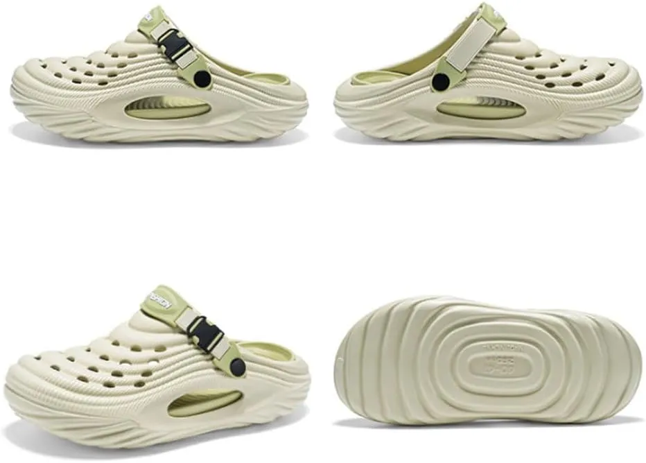 Breathable Slip-On Sandals for Men, Mens Non-Slip Waterproof Thick-Soled Beach Shoes, Summer Casual on Shoes Quick-Dry Slippers