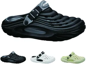 Breathable Slip-On Sandals for Men, Mens Non-Slip Waterproof Thick-Soled Beach Shoes, Summer Casual on Shoes Quick-Dry Slippers