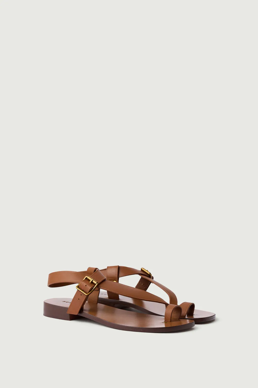 BROWN DELHI SANDALS