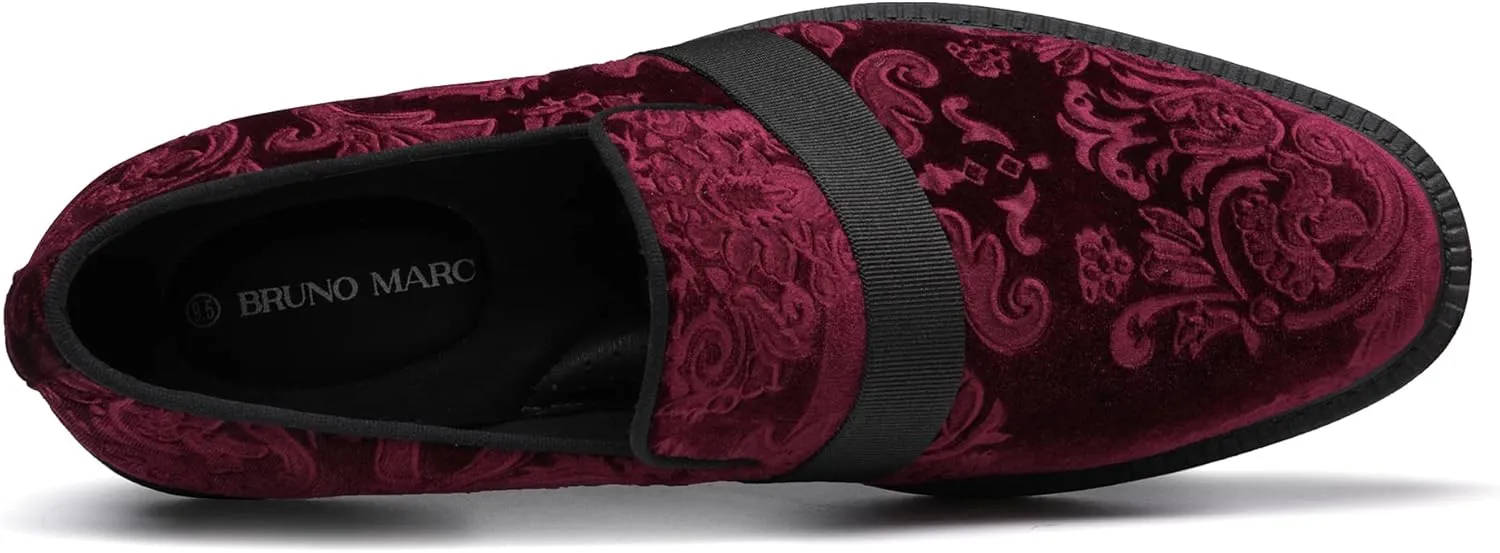 Bruno Marc Men's Dress Tuxedo Shoe Slip-on Classic Patent Leather Loafers
