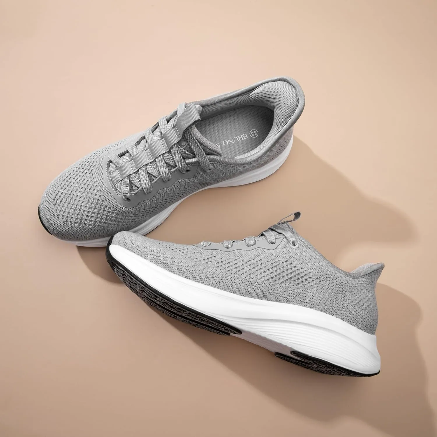 Bruno Marc Men's Hands Free Slip-on Walking Shoes Casual Breathable Comfortable Knit Sneaker