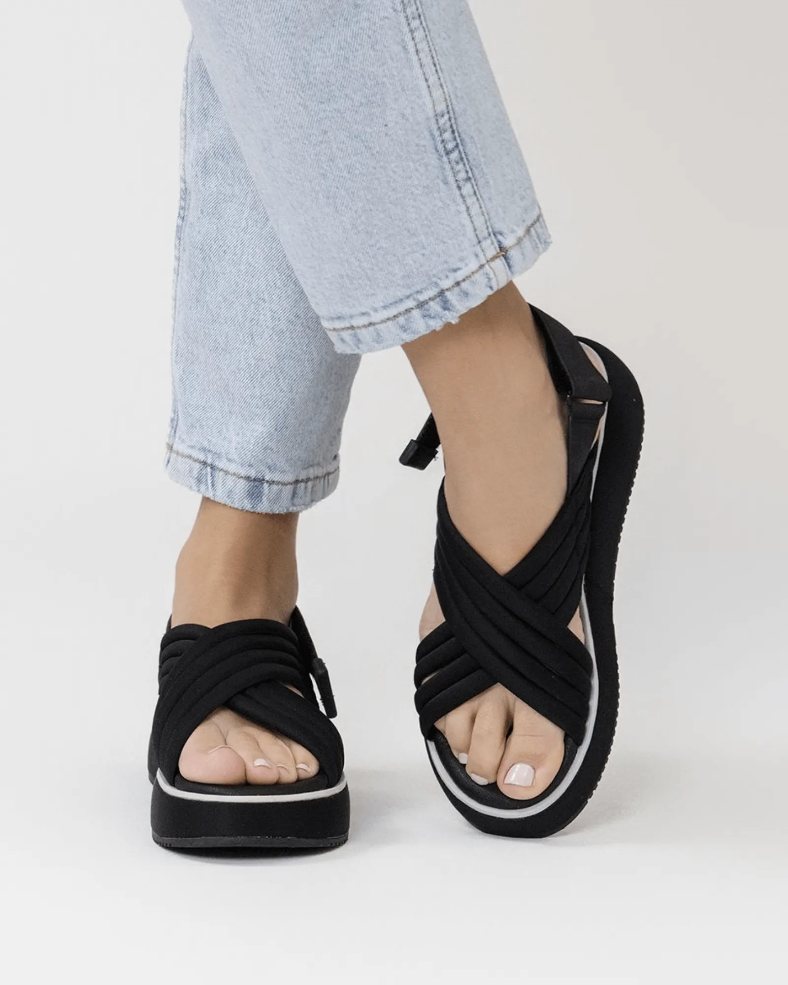 BRYHER PLATFORM SANDALS BLACK