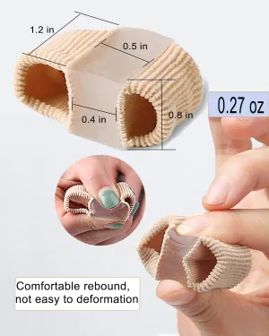Bunion Toe Separators for Overlapping Toes Women Men, Gel Toe Spacers Bunion Corrector with 2 Loops for feet (12PC)
