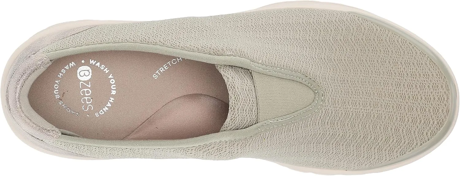 BZees Womens Glory Padded Insole Slip On Athletic and Training Shoes