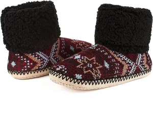 Cable Knit House Slippers for Women Indoor, Sherpa Fleece Lined Soft Loafer Shoes, Winter Warm Fluffy Bedroom Fuzzy Socks Non-slip Grippers, Cozy Gifts Unique