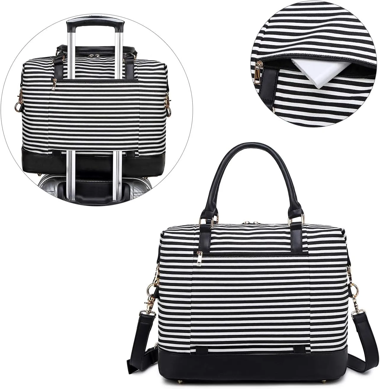 CAMTOP Women Ladies Travel Bag Canvas Weekend Overnight Carry On Luggage Bags