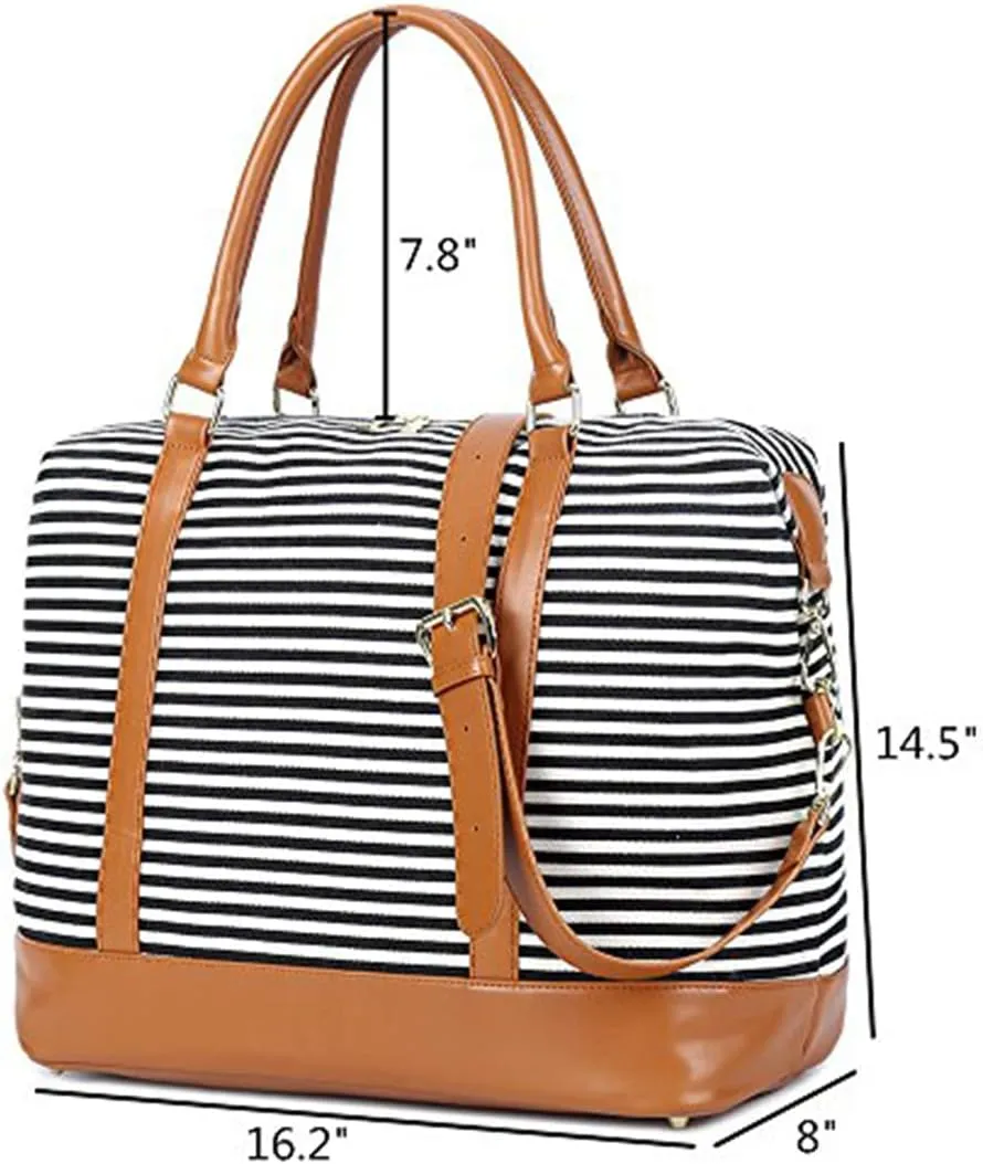 CAMTOP Women Ladies Travel Bag Canvas Weekend Overnight Carry On Luggage Bags