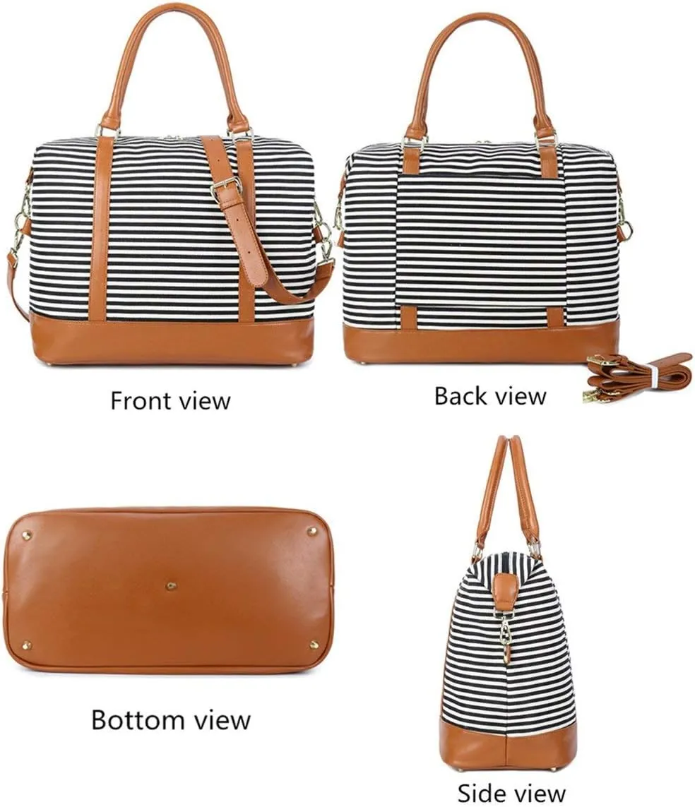 CAMTOP Women Ladies Travel Bag Canvas Weekend Overnight Carry On Luggage Bags