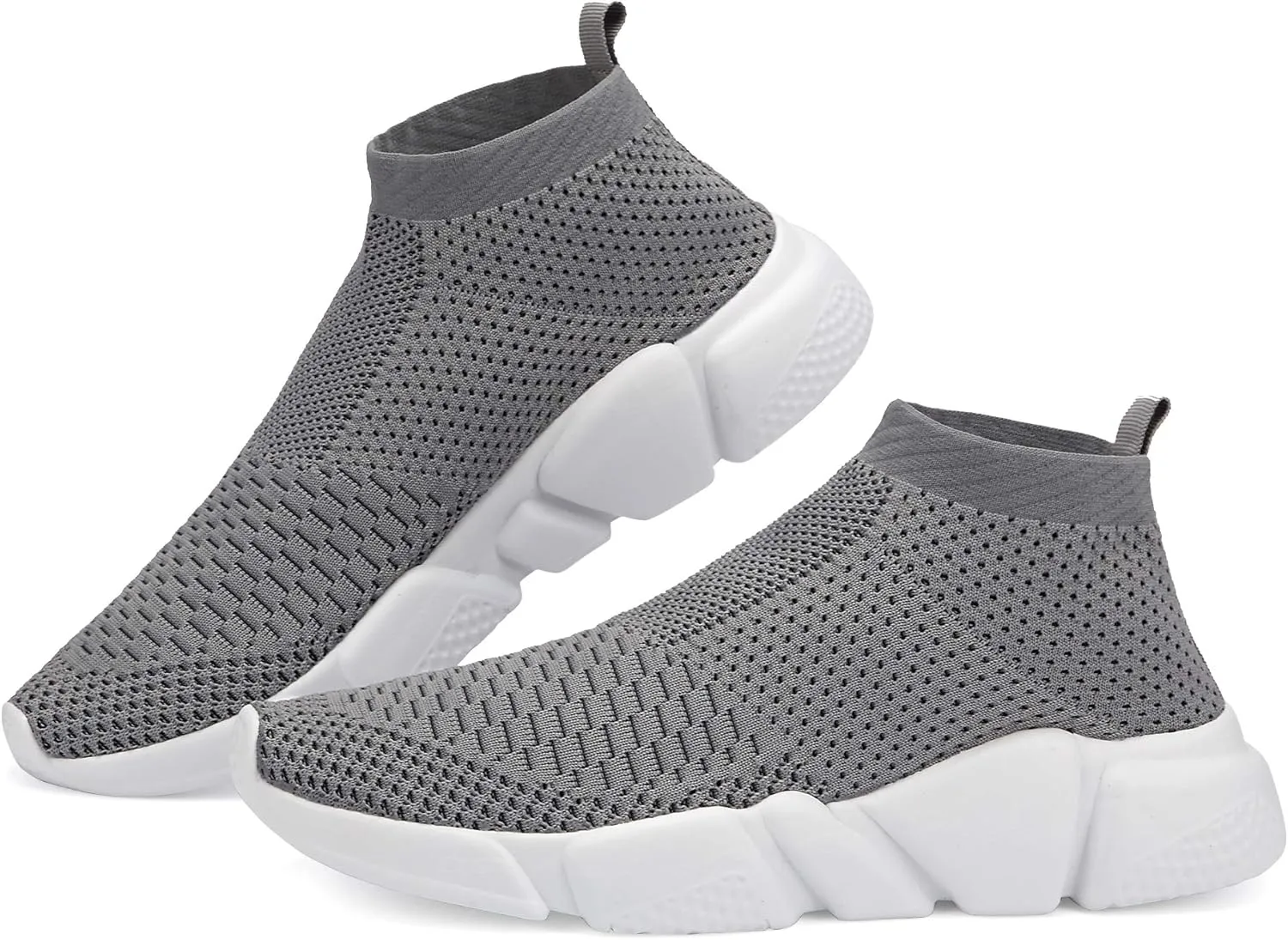 Casbeam Men's Running Knit Comfortable Lightweight Breathable Casual Sports Shoes Fashion Sneakers Slip-On Walking Shoes