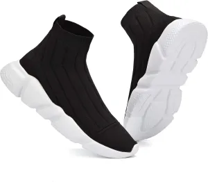 Casbeam Men's Running Knit Comfortable Lightweight Breathable Casual Sports Shoes Fashion Sneakers Slip-On Walking Shoes
