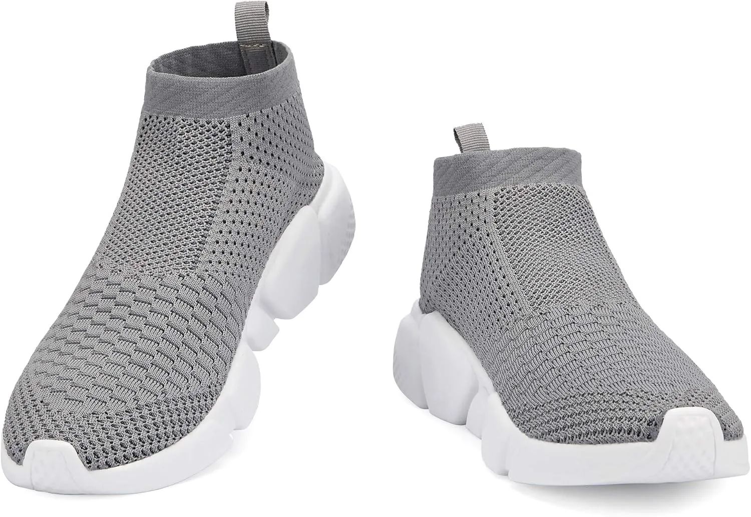 Casbeam Men's Running Knit Comfortable Lightweight Breathable Casual Sports Shoes Fashion Sneakers Slip-On Walking Shoes