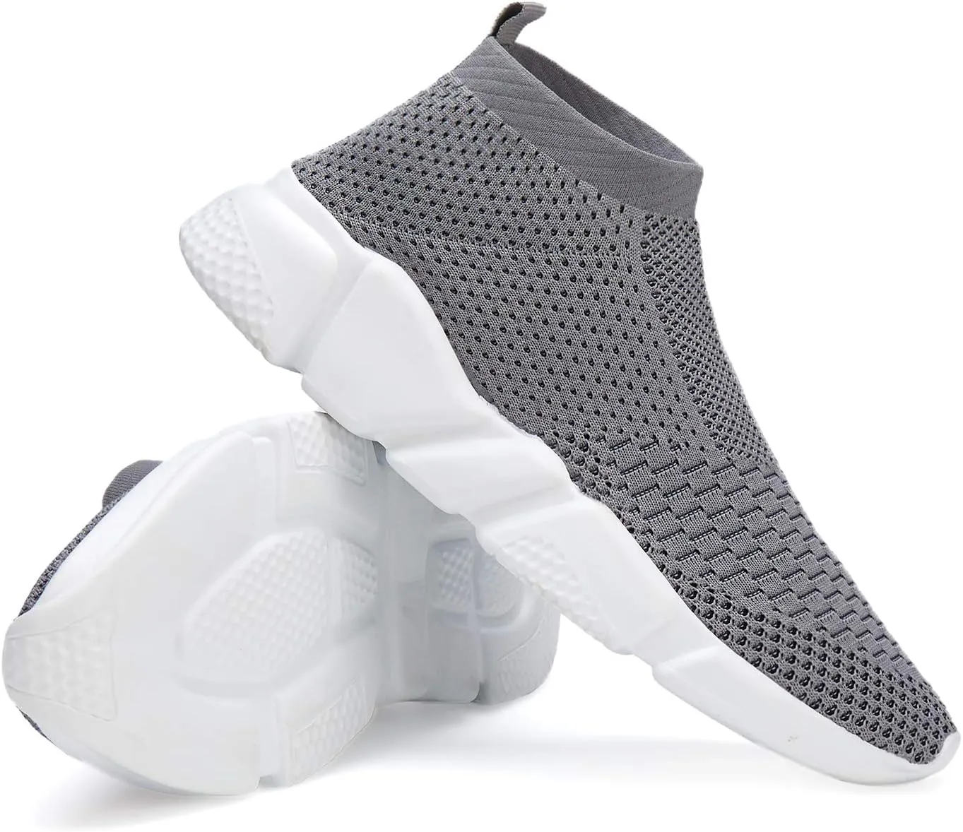 Casbeam Men's Running Knit Comfortable Lightweight Breathable Casual Sports Shoes Fashion Sneakers Slip-On Walking Shoes
