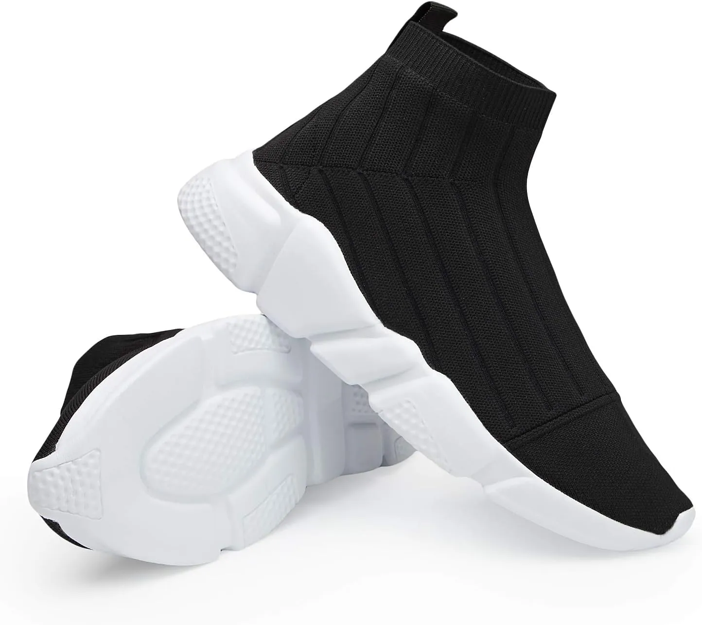 Casbeam Men's Running Knit Comfortable Lightweight Breathable Casual Sports Shoes Fashion Sneakers Slip-On Walking Shoes