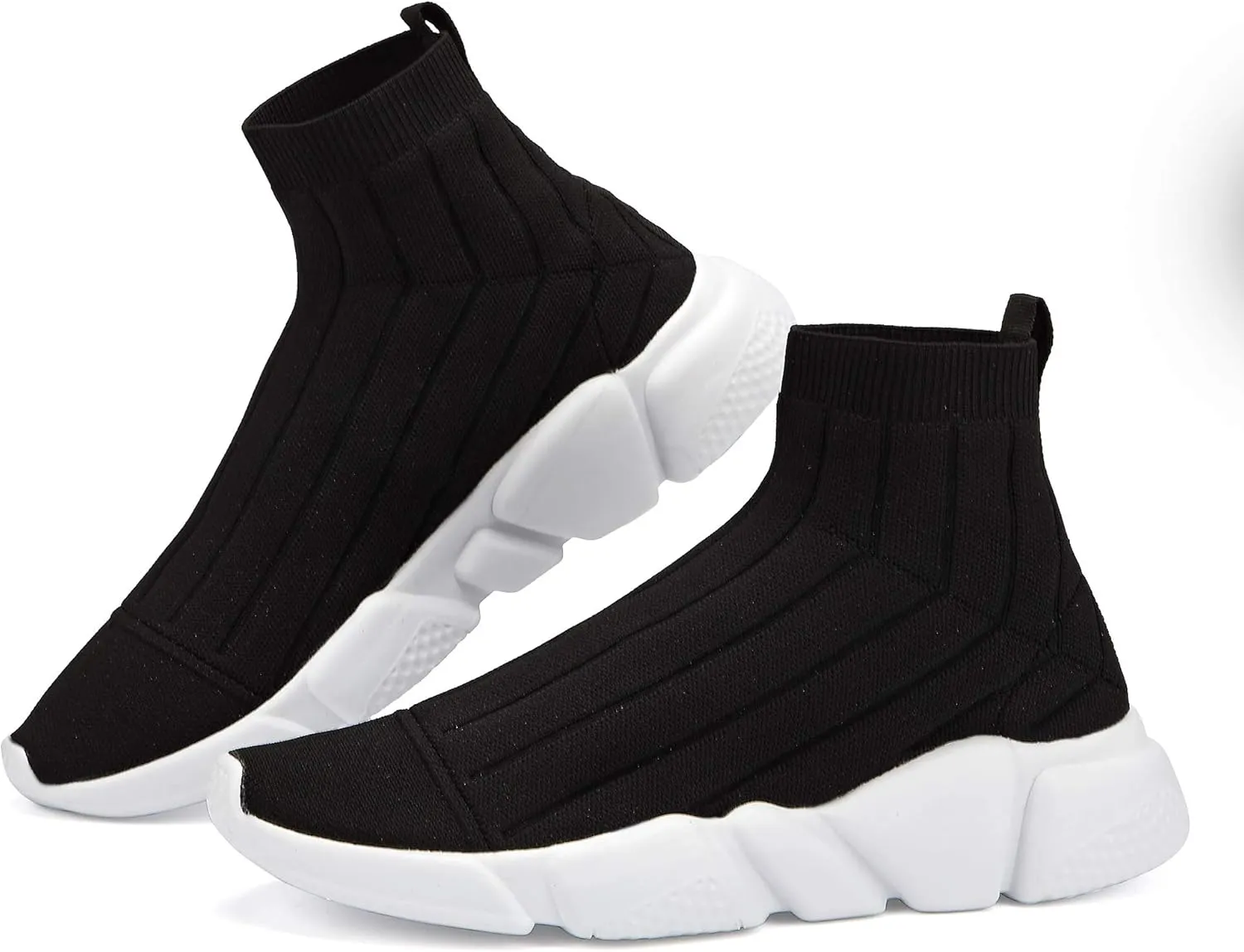 Casbeam Men's Running Knit Comfortable Lightweight Breathable Casual Sports Shoes Fashion Sneakers Slip-On Walking Shoes