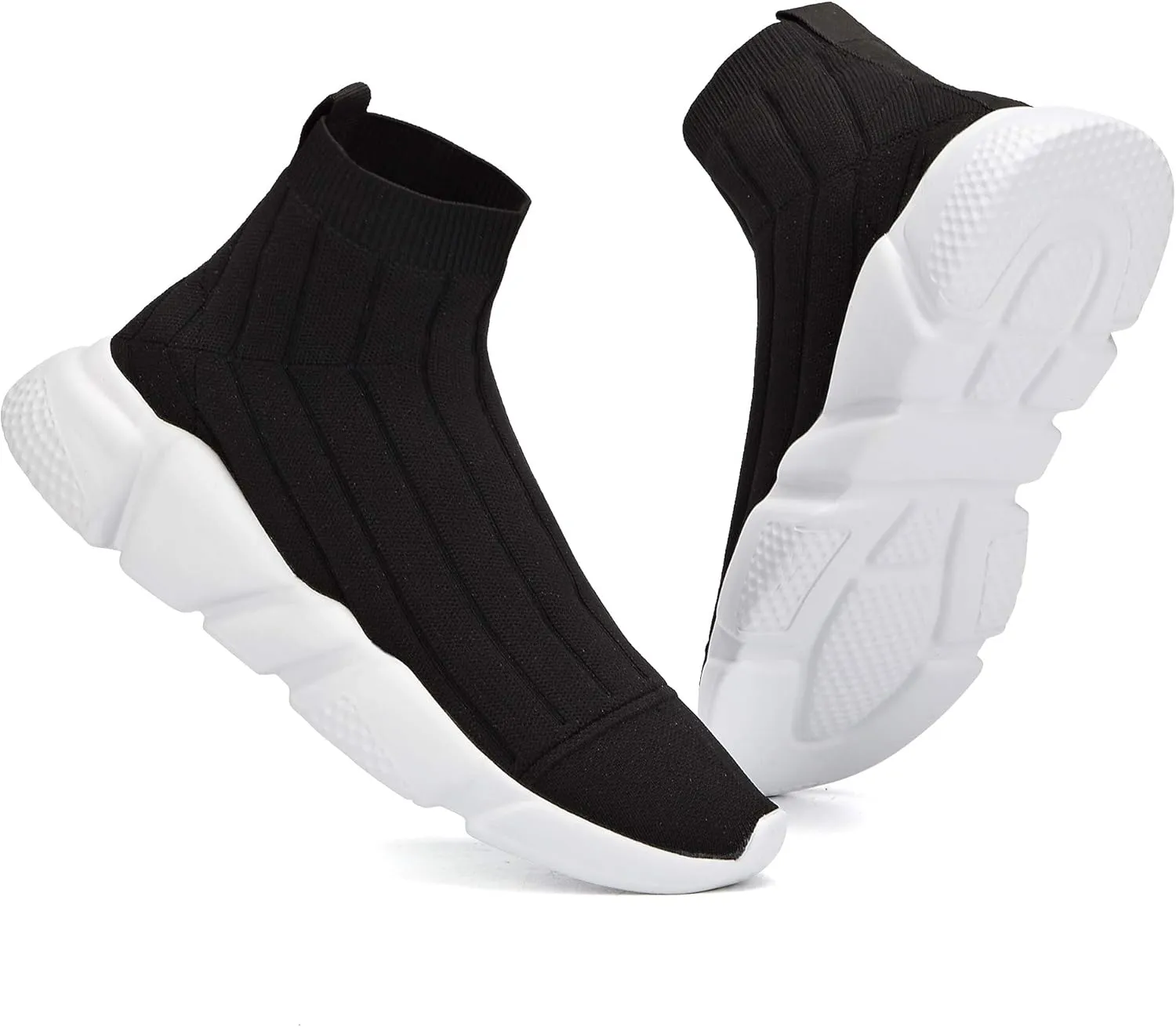 Casbeam Men's Running Knit Comfortable Lightweight Breathable Casual Sports Shoes Fashion Sneakers Slip-On Walking Shoes