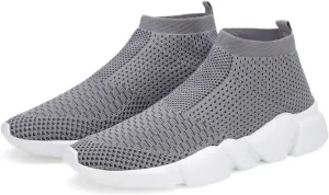 Casbeam Men's Running Knit Comfortable Lightweight Breathable Casual Sports Shoes Fashion Sneakers Slip-On Walking Shoes