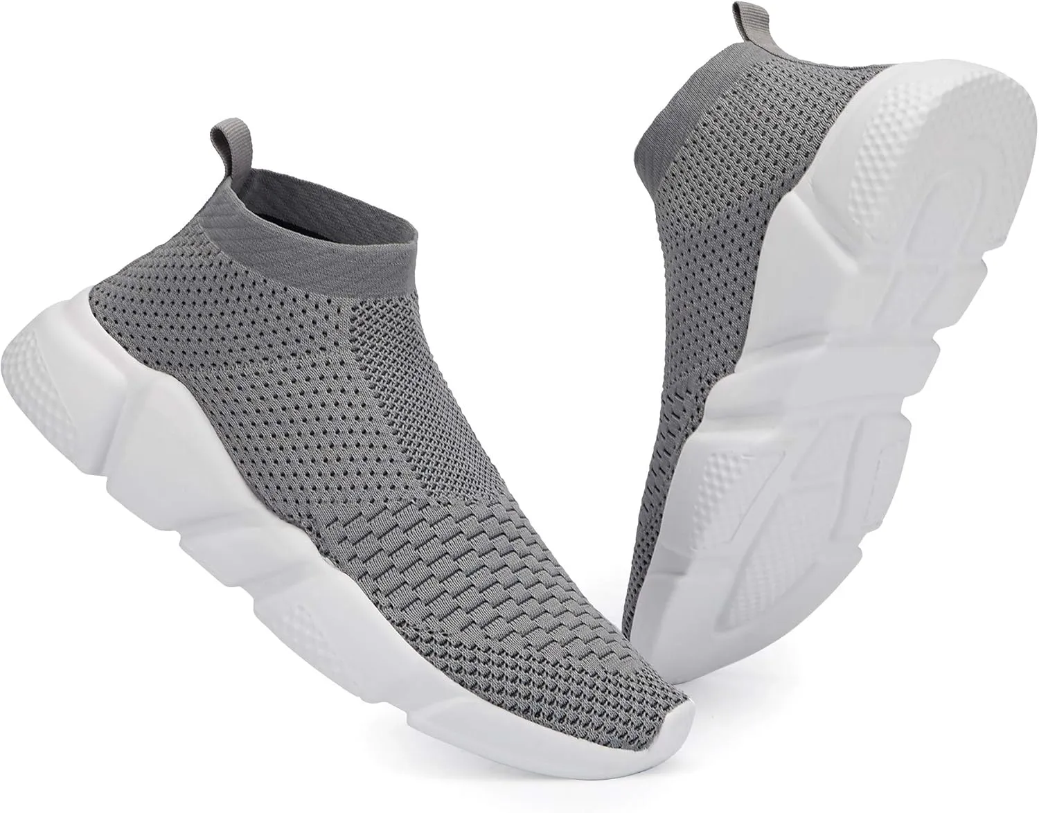 Casbeam Men's Running Knit Comfortable Lightweight Breathable Casual Sports Shoes Fashion Sneakers Slip-On Walking Shoes