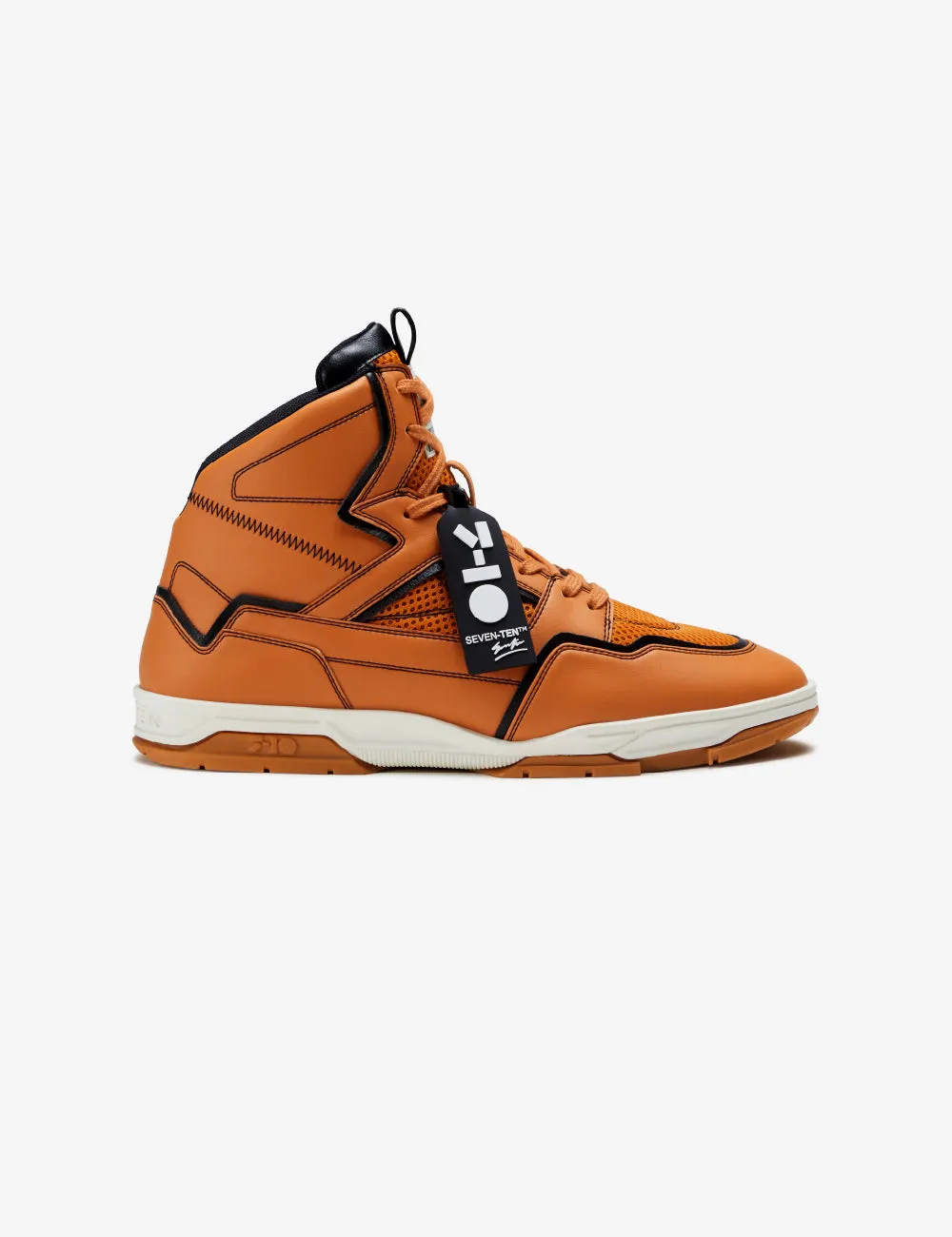 Celeb Spotted - 714 orange black high-top sneaker