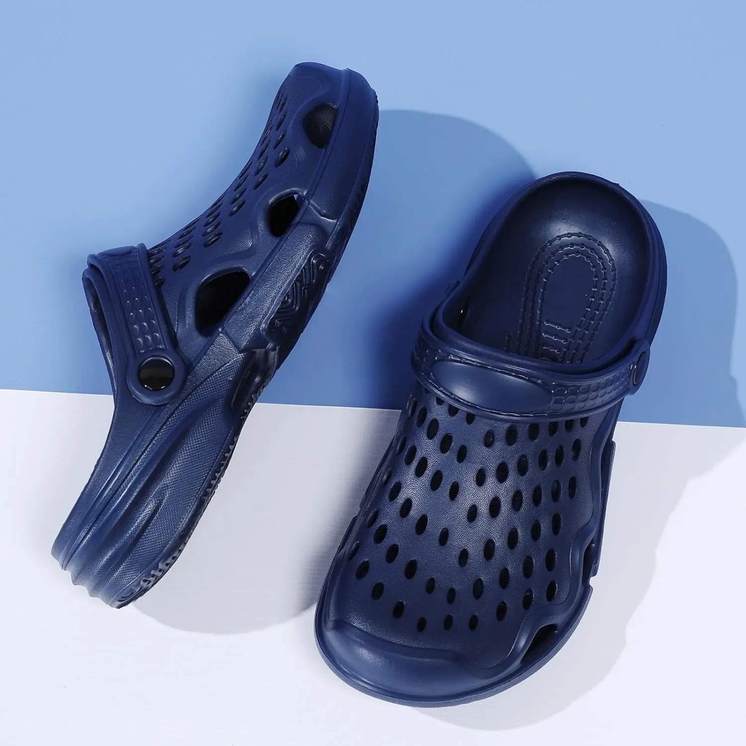 CERYTHRINA Mens Garden Clogs Lightweight Breathable Slip on Sandals Fashions Pool Beach Shoes Non Slip Home Clogs Slippers