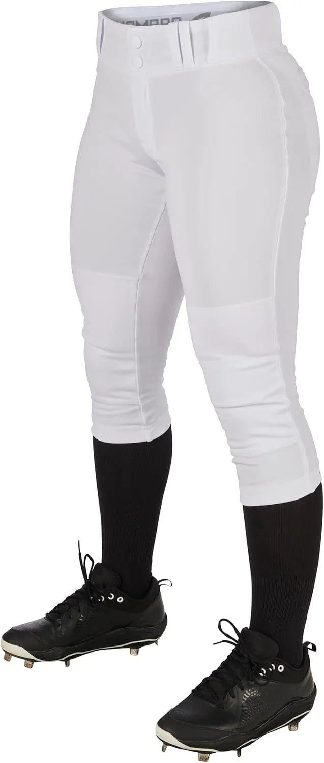 CHAMPRO Girls' Standard Low-Rise Softball Pants