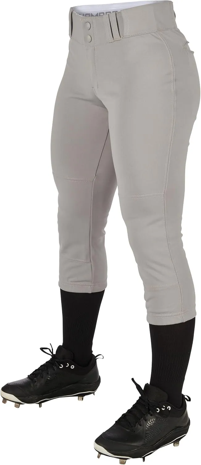 CHAMPRO Girls' Standard Low-Rise Softball Pants