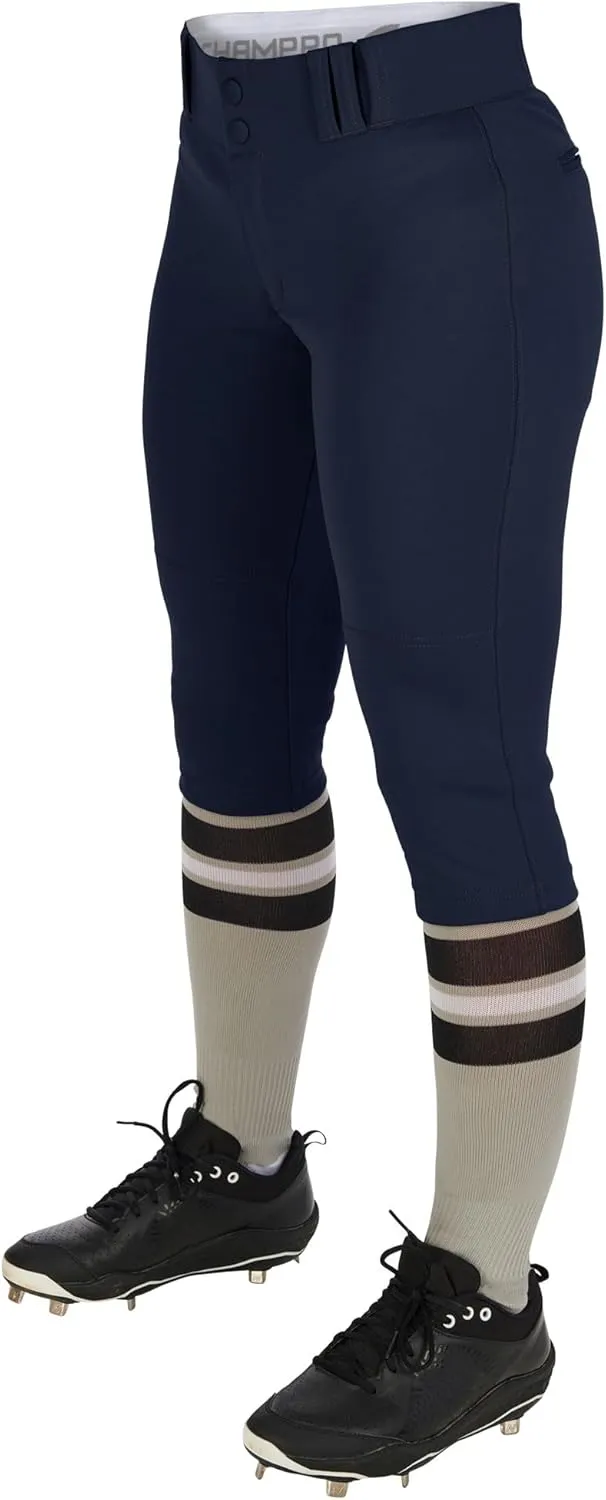 CHAMPRO Women's Knicker Style Low-Rise Softball Pants