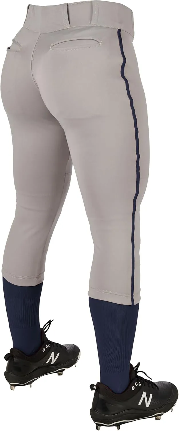 CHAMPRO Women's Tournament Low Rise Softball Pants with Side Piping