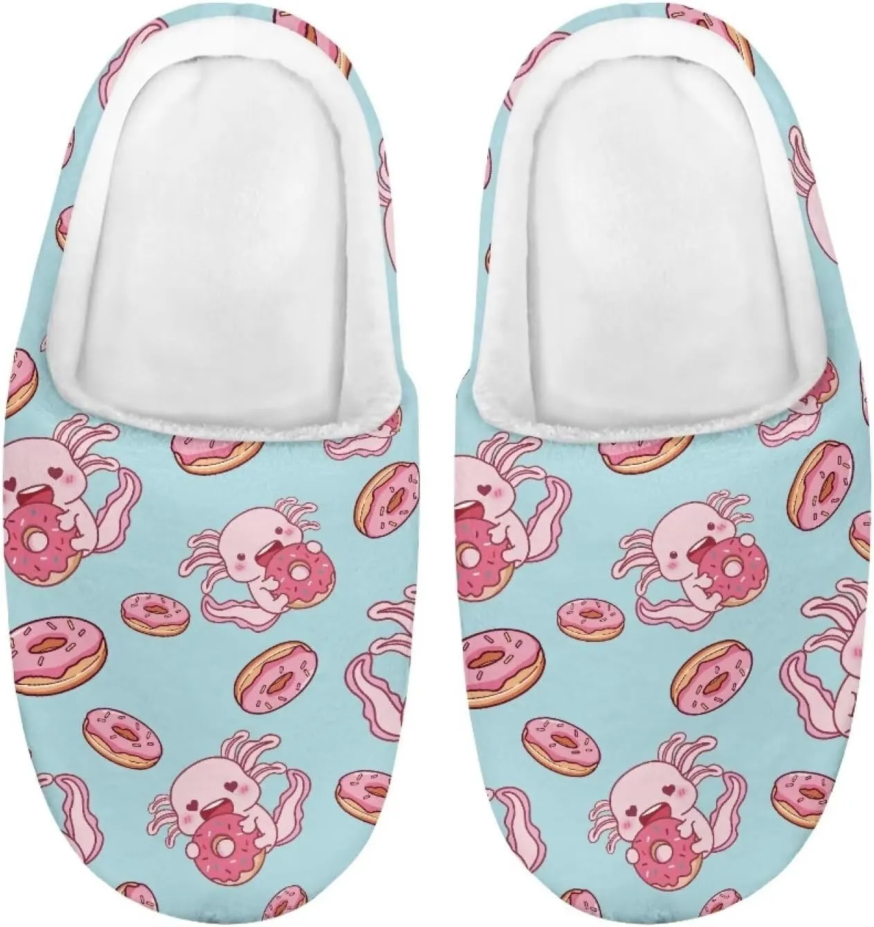 Children's Plush Slippers Fuzzy House Non-Slip Home Warm Slipper Indoor Soft Shoes with Slide-in for Winter Bedroom