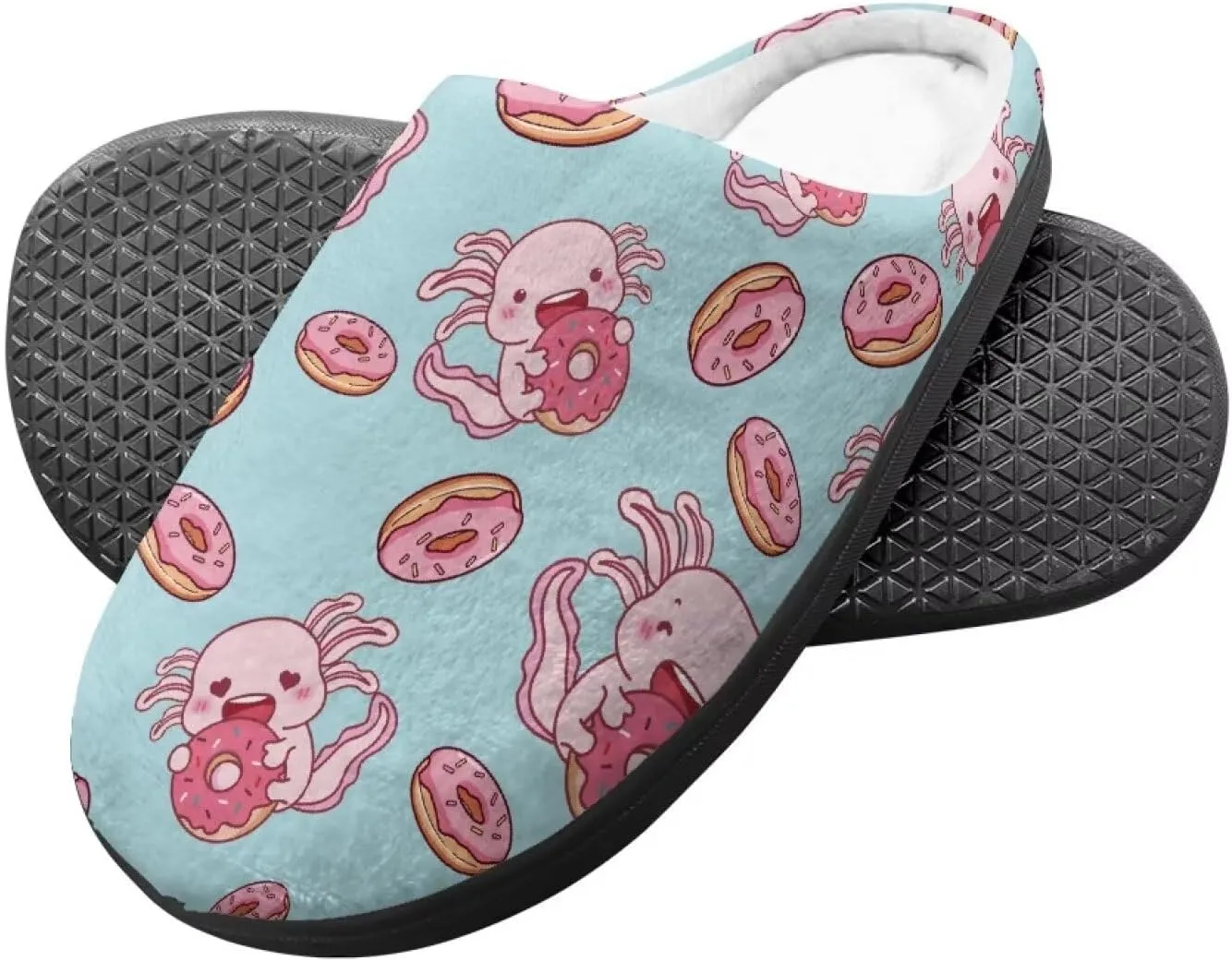 Children's Plush Slippers Fuzzy House Non-Slip Home Warm Slipper Indoor Soft Shoes with Slide-in for Winter Bedroom